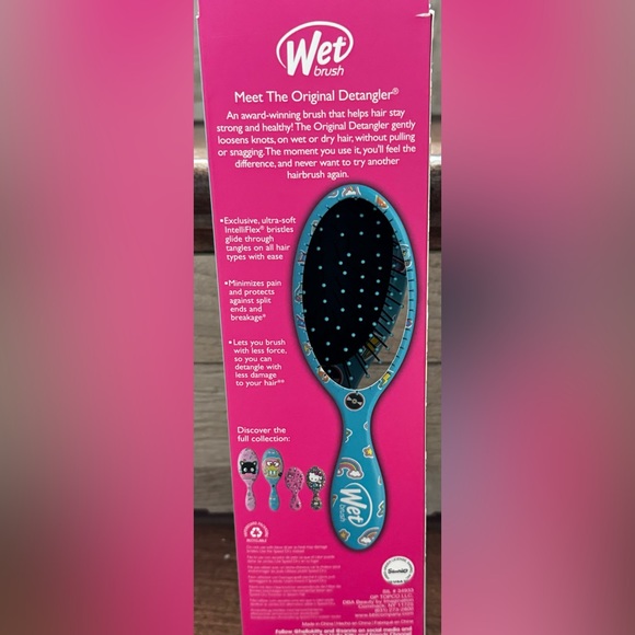 NEW Wet Brush Hello Kitty and Friends keroppi Original Detangler Brush - Picture 8 of 8